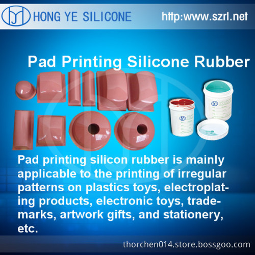 Pad printing silicone rubber